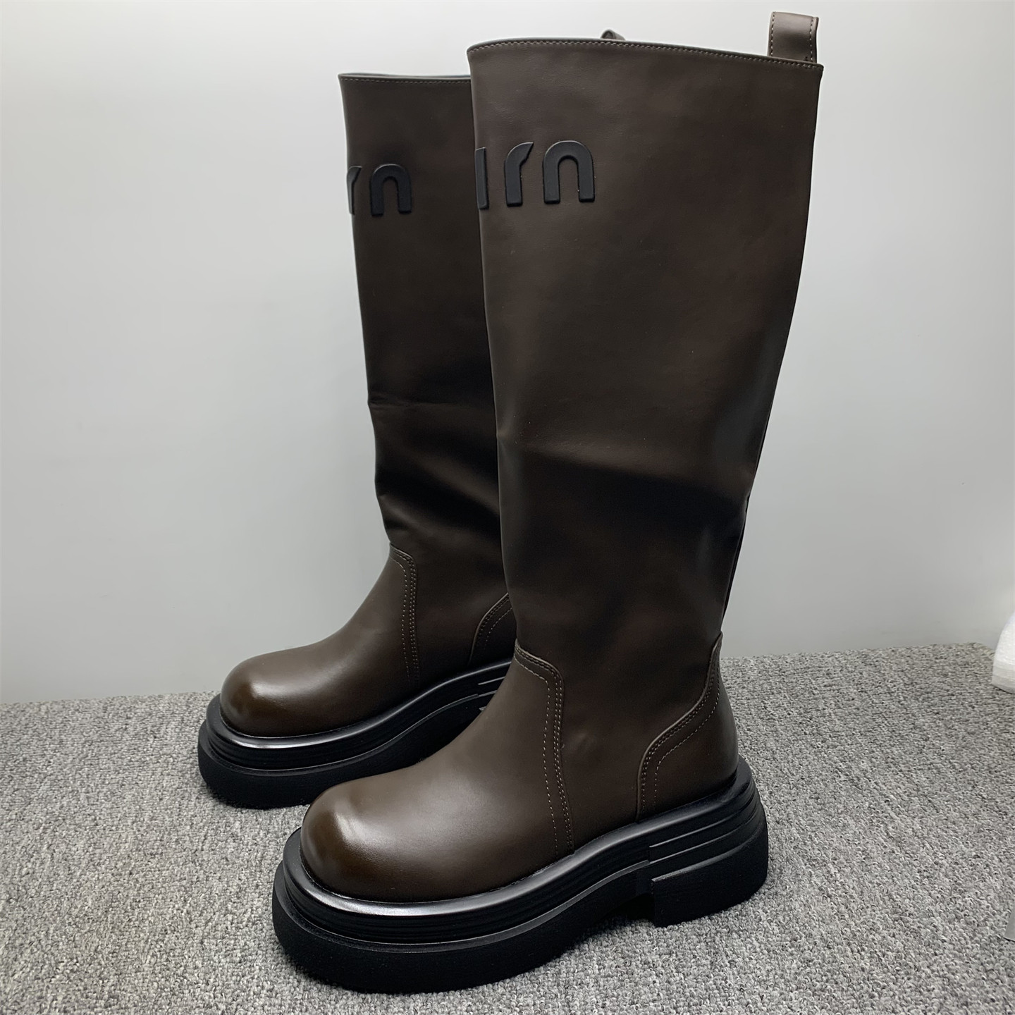 撤柜处理6cm厚底长筒靴女2025秋冬新款厚底小个子不过膝高筒靴女,女鞋,骑士靴,淘宝优惠券,粉丝福利购,淘宝优惠卷