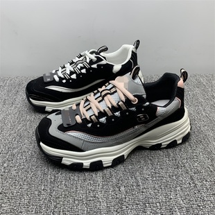 厚底透气复古真皮跑步运动鞋 撤柜断码 女2025新款 老爹鞋 处理3435码