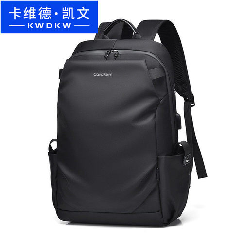 休闲男双肩包涤纶防水耐磨