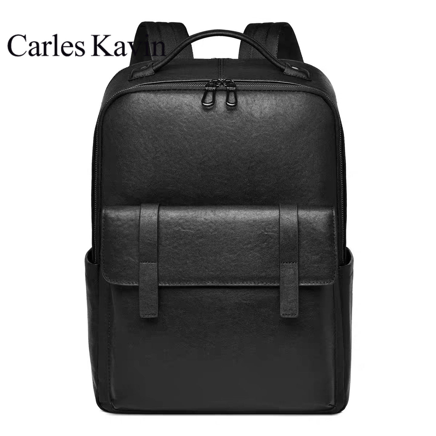 Carles Kavin欧美男士头层牛皮双肩包背包电脑包真皮旅行包商务包