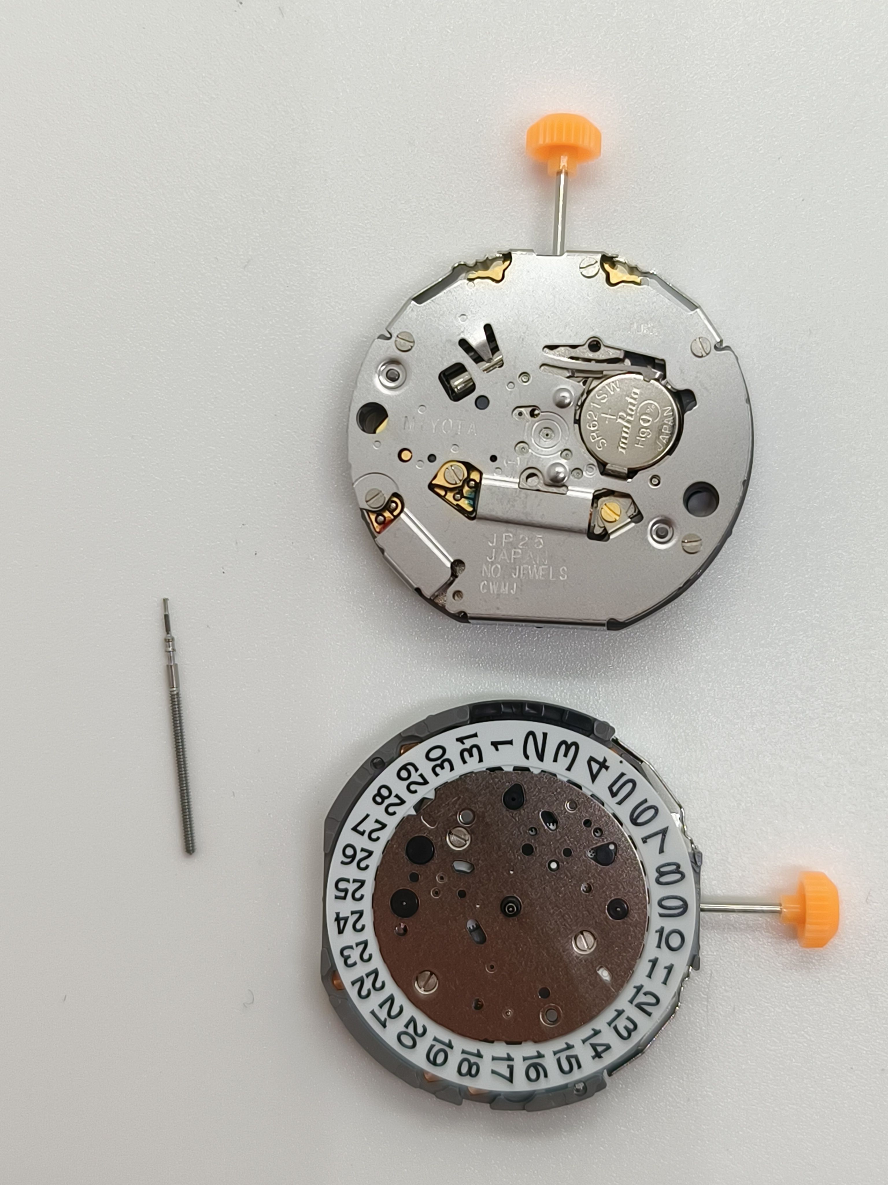 手表机芯配件 全新石英 JP25机芯 六针 JP25 机芯 3/6/9小秒
