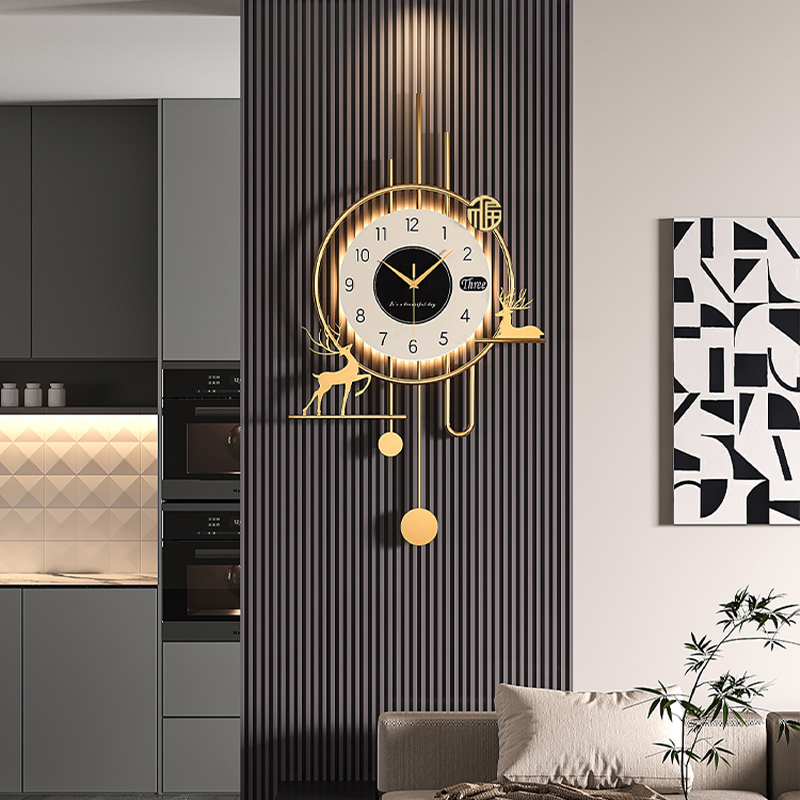 2025新款家用装饰挂钟客厅钟表现代网红卧室时尚时钟创意个性挂表