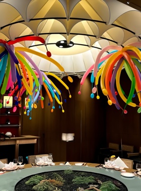 新年元旦儿童气球烟花生日派对装饰场景布置教室氛围仪式拍照求婚