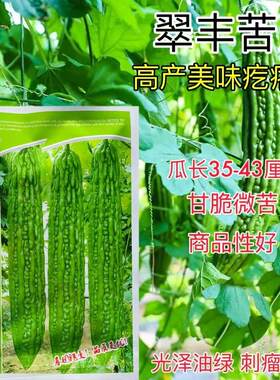 农乐种业菜蔬源翠丰苦瓜种子杂交苦瓜籽抗热耐寒高产油亮肉脆