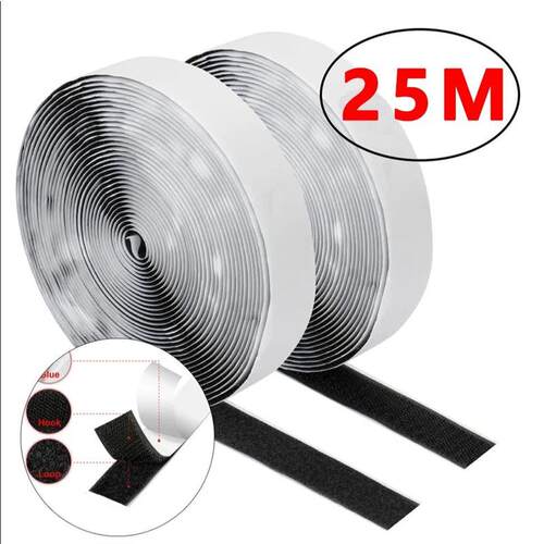 Self-Adhesive Velcro Tape 20-50mm Widths Heavy Duty Hook and