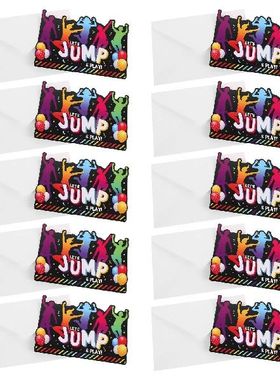 12 Sets Party Invitation Cards Birthday Invitations Jump