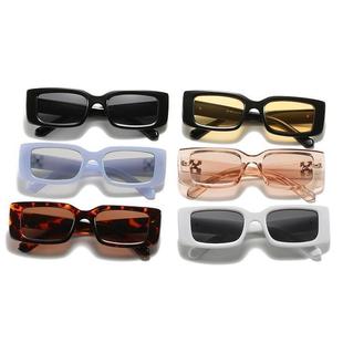 tend OFF glasses New sunglasses personality snowfla square