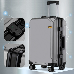 Suitcase Women Men Carry On USB Port Luggage Riding Travel