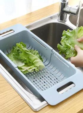 Dish Drainer Sink Drain Basket Washing Vegetable Drying Rack