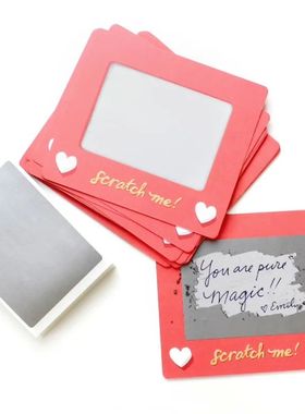 10pcs Scratch-off Cards Birthday Gift Love Coupons Anniversa