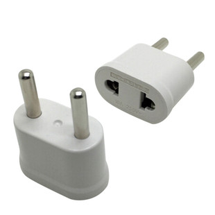 US USA to EU EURO Europe Travel Power Schuko Plug Adapter Ch