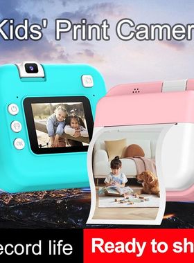Children's Polaroid Printing Camera Mini Camera 1080P HD Fli