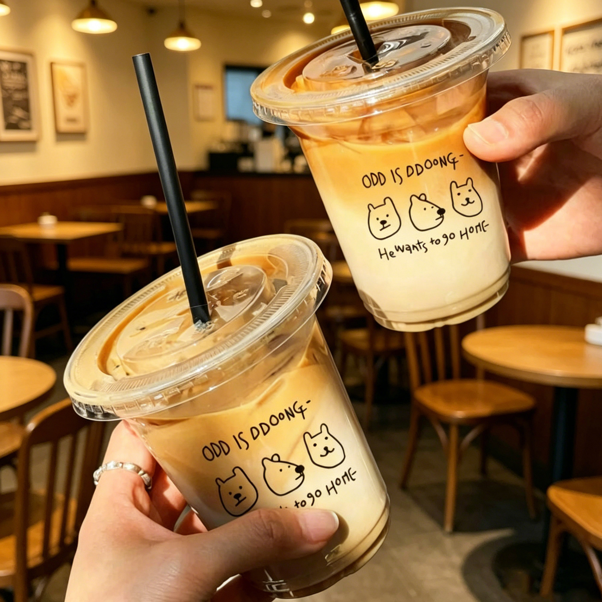 杯子一次性咖啡带盖冰杯水果茶奶茶冷饮食品级外带打包杯商用批发图片