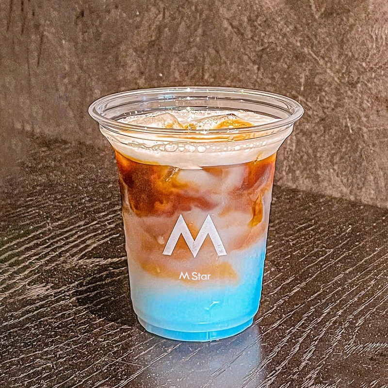 三杯茶网红M透明咖啡杯