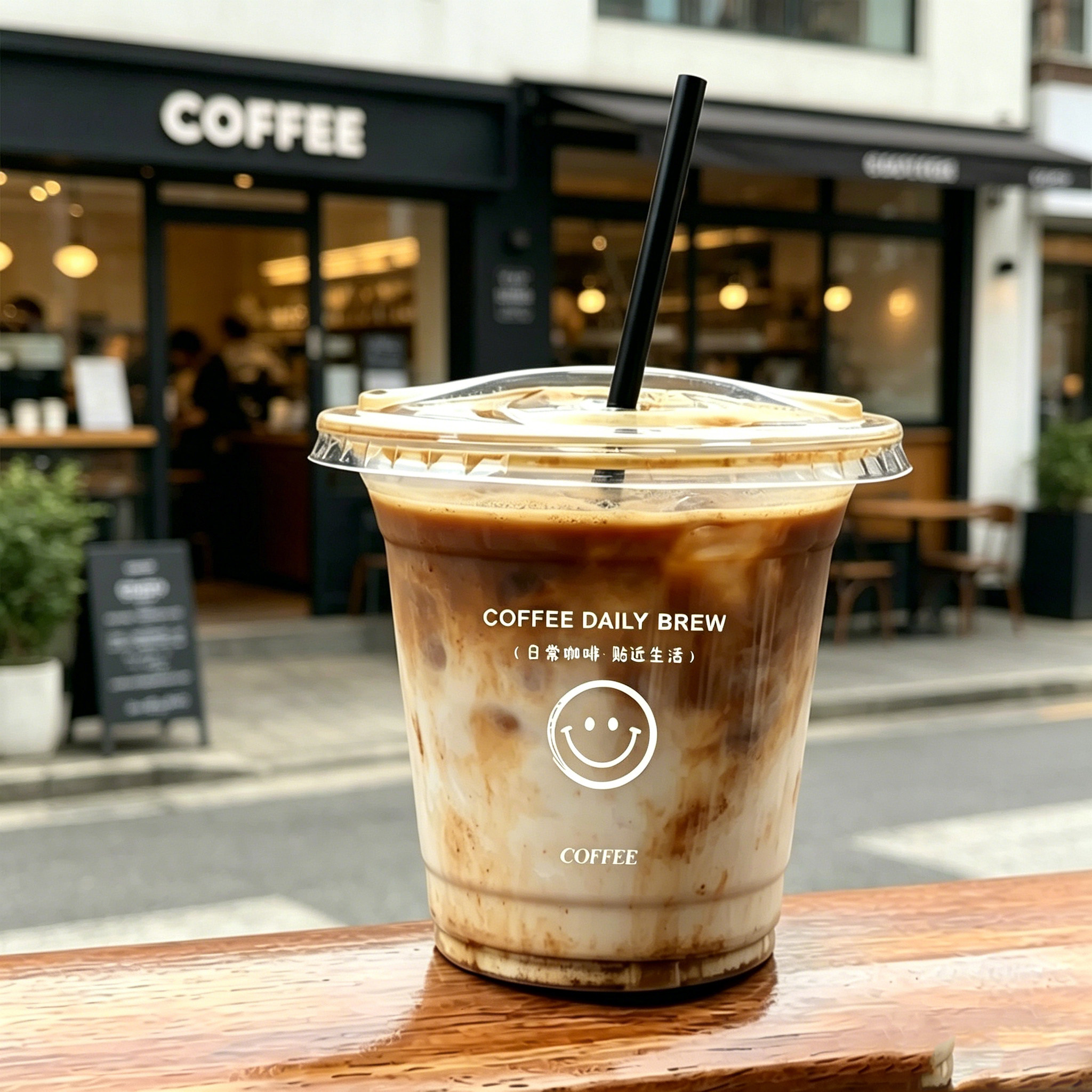 杯子一次性咖啡带盖冰杯水果茶奶茶冷饮食品级外带打包杯商用批发图片