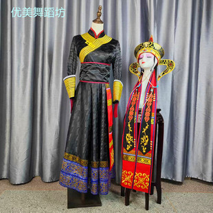 新款少数民族蒙古族萨吾尔登礼赞舞蹈剧目服装艺考服定制成人女款