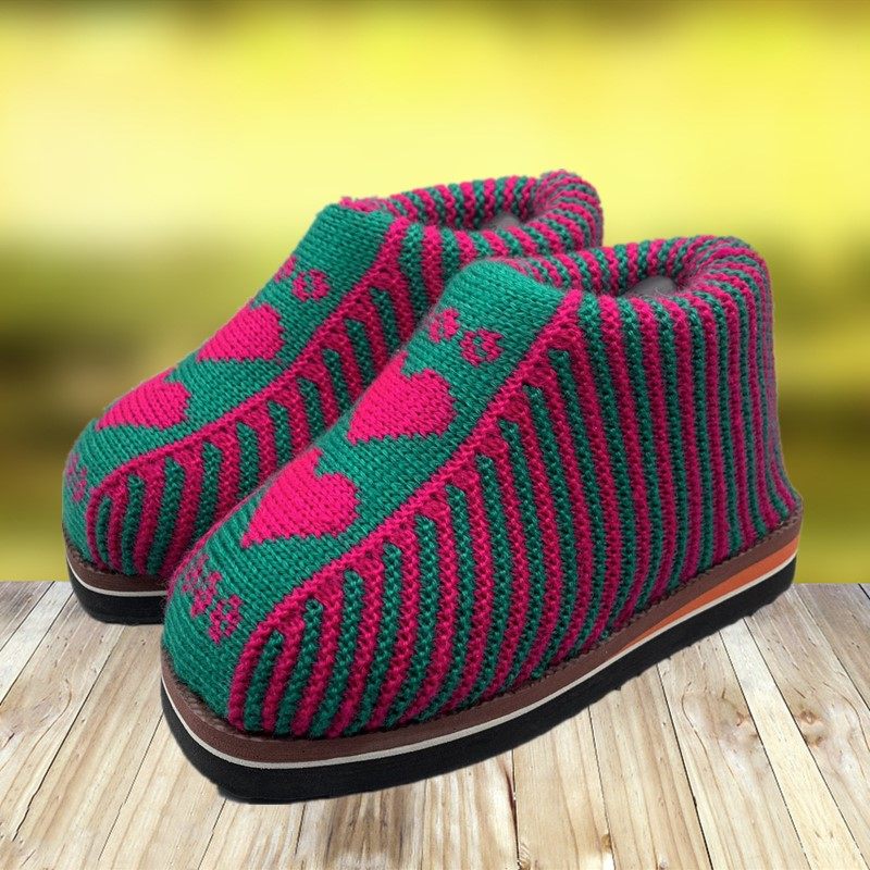 秋冬季纯手工家居鞋保暖底加厚海绵棉鞋防滑耐磨拖鞋毛线婚鞋女男,居家布艺,居家棉拖/棉鞋,淘宝优惠券,粉丝福利购,淘宝优惠卷