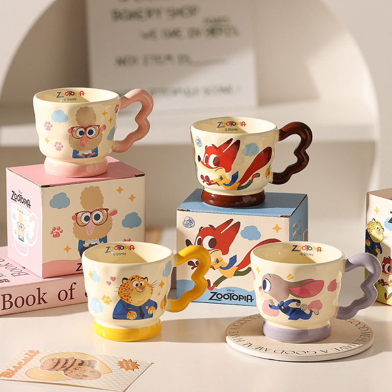 疯狂动物城水杯女朱迪尼克情侣马克杯陶瓷杯子家用喝水圣诞礼物,餐饮具,马克杯,淘宝优惠券,粉丝福利购,淘宝优惠卷