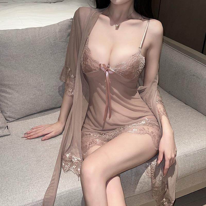 性感蕾丝纯欲风吊带睡裙性感睡衣