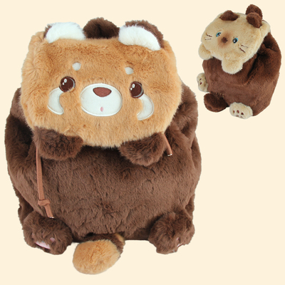 小浣熊公仔卡通儿童学生双肩背包