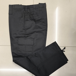 秋冬保安裤作训裤黑色加厚特训工作服斜纹裤子耐磨战术裤作战裤男