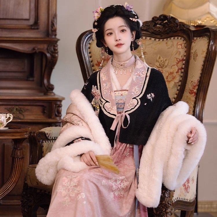 新款【粉墨千金】齐胸汉元素套装