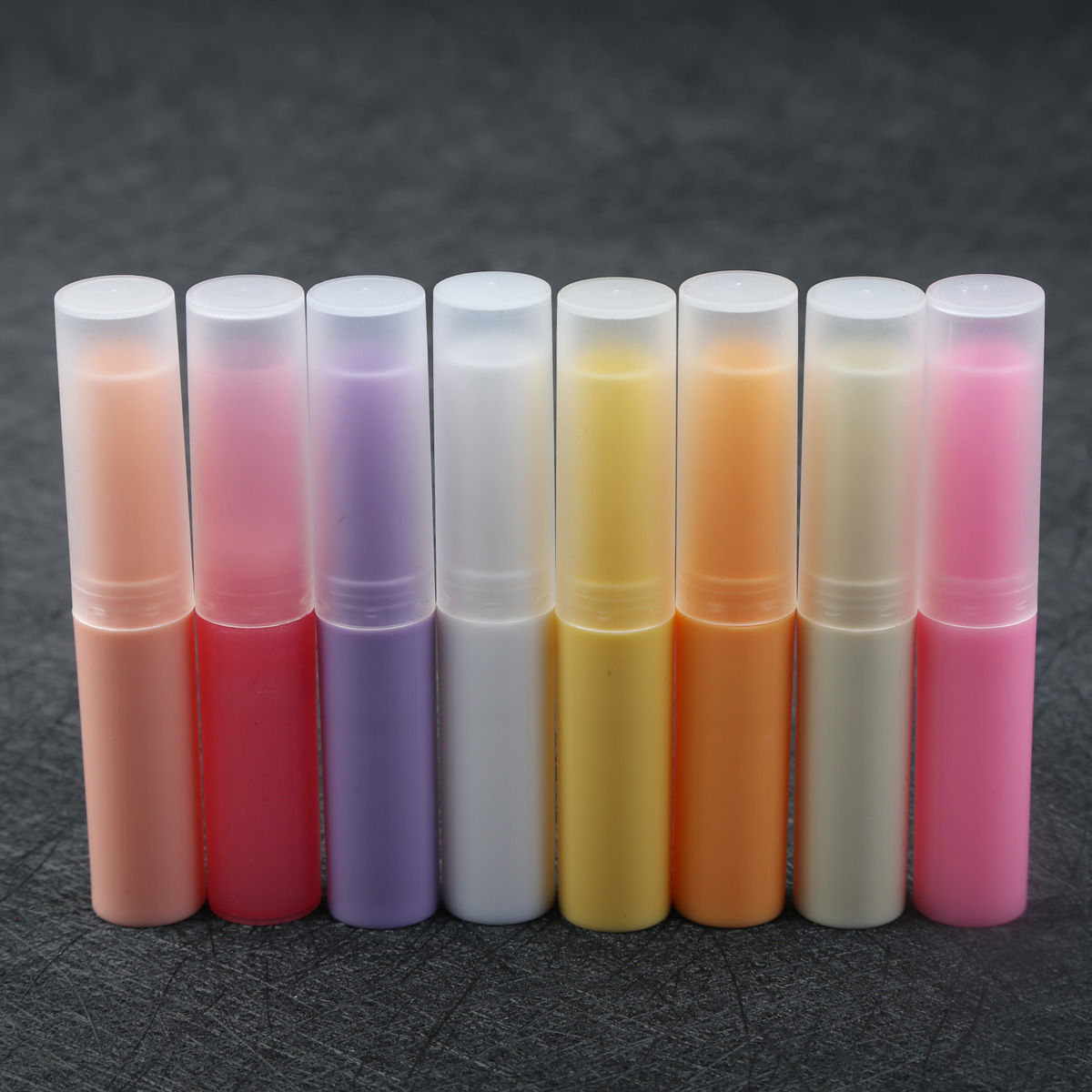 diy自制手工唇膏材料新款韩式米色磨砂唇膏口红空管高档细长款