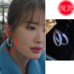 巨塔之后宣萱董一妍陈桢怡王启心同款耳环耳圈高级2025新款