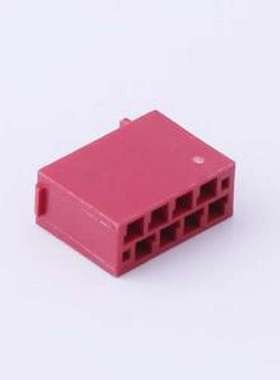 3900-H08R01 胶壳(线对板/线对线) 1.27mm 2x4P 红色 P=1.27mm