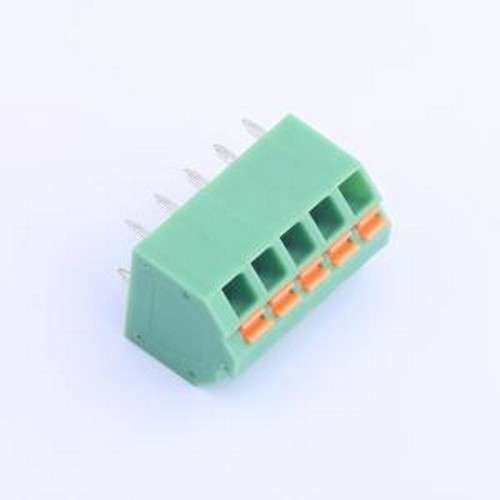 KF250NH-3.81-5P 弹簧式接线端子 1x5P 3.81mm 每排P数:5 排数:1