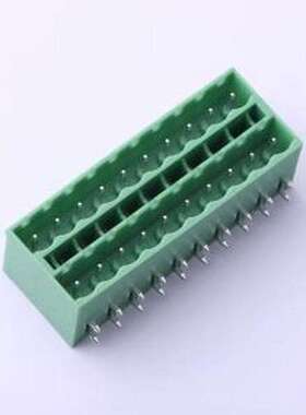 KF2EDGKRCH-5.08-2*10P 插拔式接线端子 5.08mm 弯插,P=5.08mm