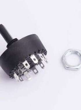 MFR01-A4F00L7BA-R 旋转开关 Φ29外形全通档位 2件套 插件