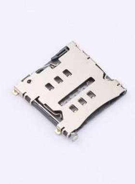 ZX-MSIM-281.55J SIM卡连接器 卡托式 MicroSIM卡 卡座 SMD