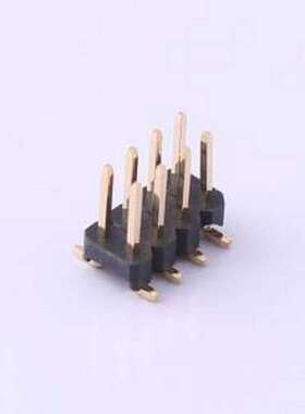 X6521WVS-2x04H-C60D74 排针 2x4P 间距:2.54mm 方针 SMD,P=2.54m
