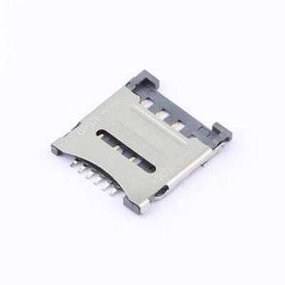 SIM201-FWB6AH1.5 SIM卡连接器 翻盖式 MicroSIM卡 卡座 SMD