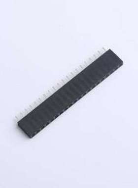 DS1023-1x20SF11 排母 1x20P 间距:2.54mm 直插 黑色 插件,P=2.54