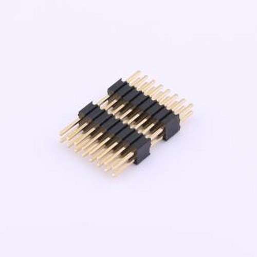 X1322WV-2x08H-C40D30-E80 排针 2x8P 间距:1.27mm 方针 插件,P=1
