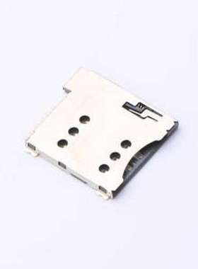ZX-MSIM-481.35J SIM卡连接器 自弹式 MicroSIM卡 卡座 SMD