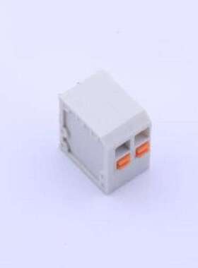 KF239-3.81-2P 弹簧式接线端子 1x2P 3.81mm 每排P数:2 排数:1 插