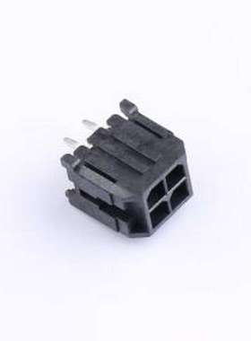 430450413 线对板针座 2x2P 间距:3mm 直插 系列:Micro-Fit(MX 3.
