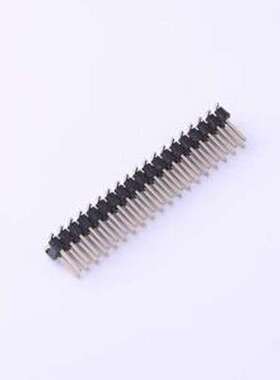 PZ254-2-19-S 排针 2x19P 间距:2.54mm 方针 立贴 黑色 SMD,P=2.5