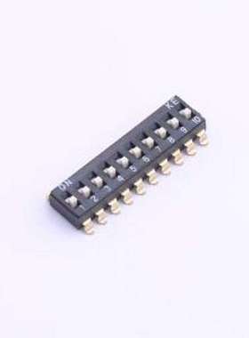 DSIC10LSGET 拨码开关 10位 2.54mm脚距 拨码开关 SMD-20P,6x22.9