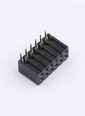 CSFB203-0602A001R1AC 排母 2x6P 间距:2mm 弯插 插件,P=2mm