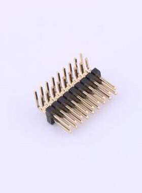 X1321WR-2x09J-C40D18 排针 2x9P 间距:1.27mm 方针 弯插,P=1.27m