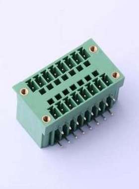 DB2ERHM-3.81-2*8P-GN 插拔式接线端子 3.81mm 2x8P 排数:2 每排P