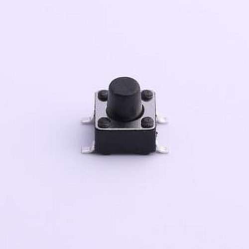 TS-1095S-A6B3-C2D1 轻触开关 轻触开关6*6*6.5mm贴片四脚SMD黑柄