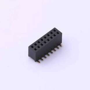 1.27mm P=1.27mm SMD 立贴 2x8P 间距 排母 DW127S