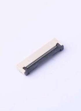KH-FG0.5-H2.0-29PIN FFC/FPC连接器 间距:0.5mm P数:29P 翻盖式