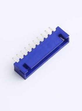 WAFER-XH254Z-10AL 线对板针座 XH直针10P 蓝色 插件,P=2.54mm