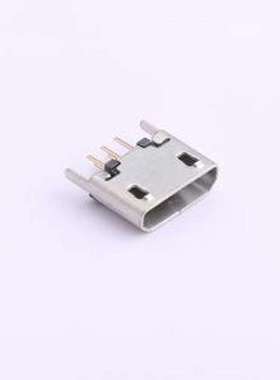 FUS430-FDBK6MB USB连接器 Micro USB 180°插件 5触点 母座 插件